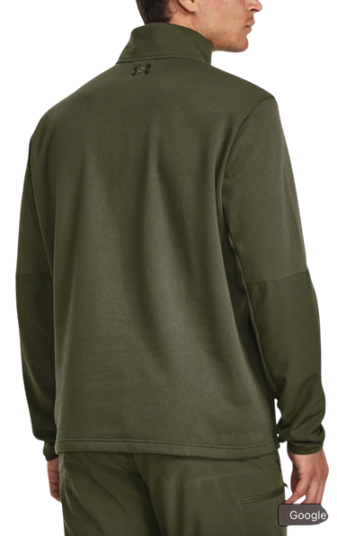 Sweatshirt Under Armour Under Armour Tac Rival Job Fleece 1/4 Zip Grøn | 1379203-390, 1