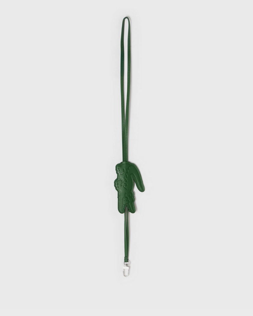 Nøgleringe Lacoste Crocodile Leather Key Holder Grøn | NU5136HN-B01