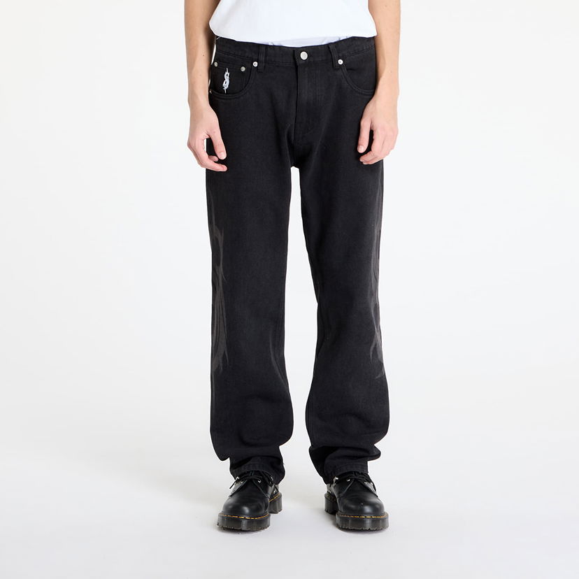 Jeans Pleasures PLEASURES x Slipknot 5 Pocket Pants Sort | P25SK008 BLACK