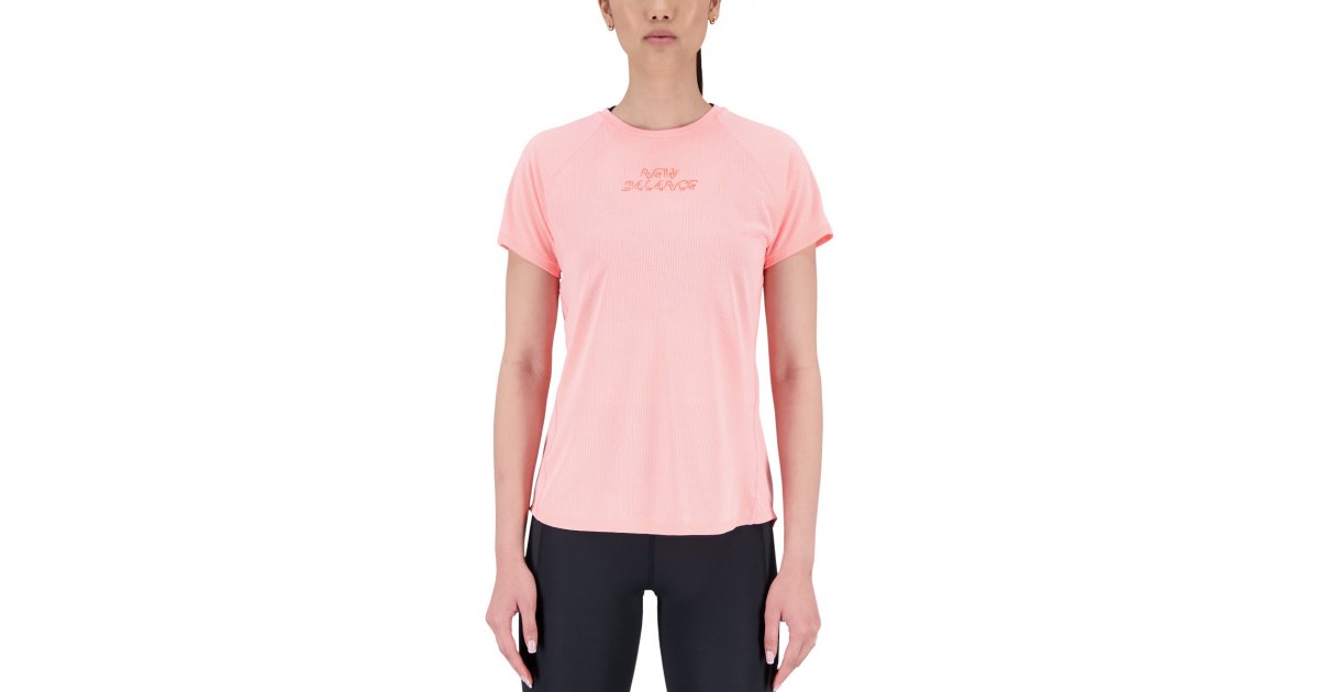 T-shirt New Balance Impact Run Lyserød | wt21263-gut, 1