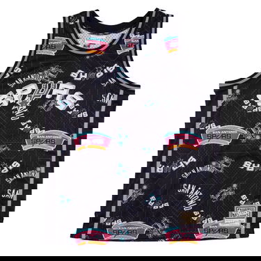 Jersey Mitchell & Ness San Antonio Spurs Swingman Jersey Sort | MSPOBW19081-SASPTBK, 1