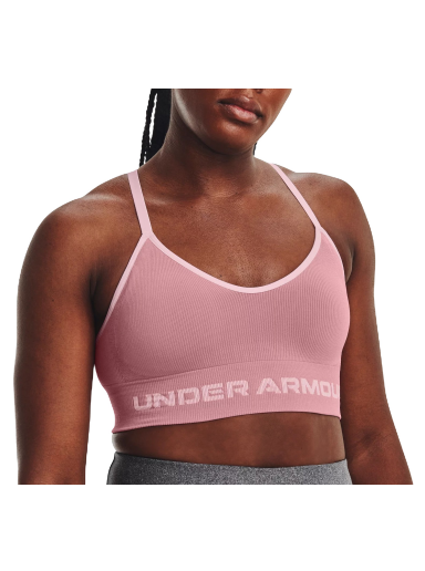 Bh Under Armour Seamless Low Long Rib Bra Lyserød | 1373870-697