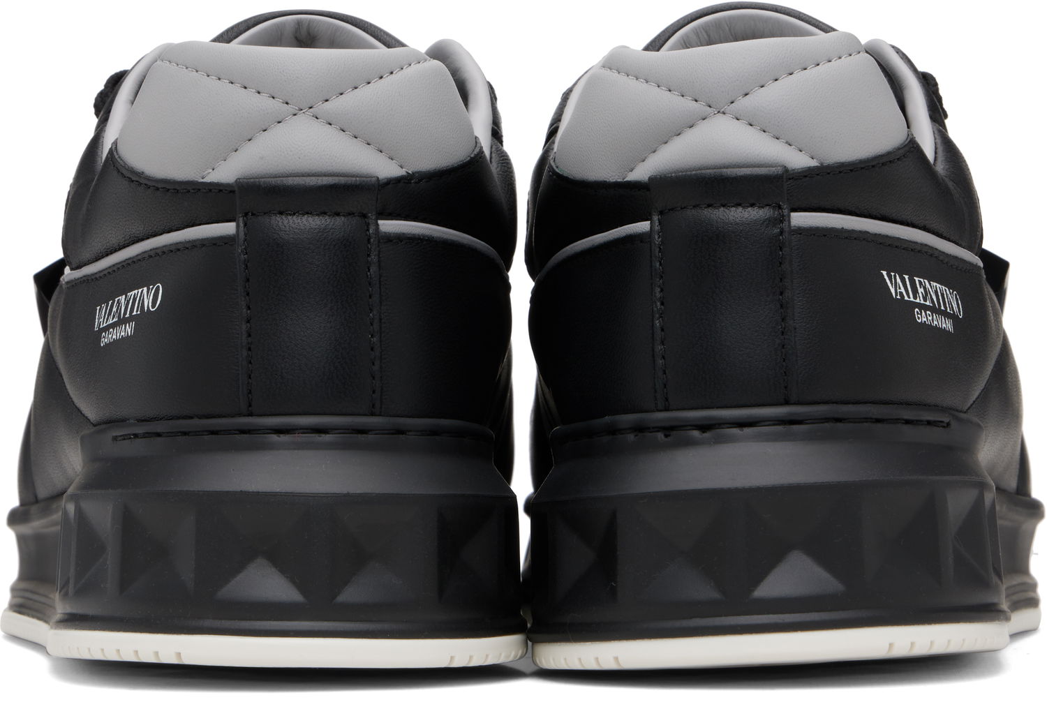 Sneakers og sko Valentino Valentino Garavani One Stud Low-Top Nappa Sort | 7Y2S0E71NWN, 1