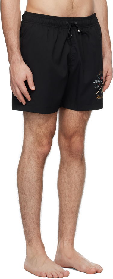 Badetøj AMIRI 'Pool Cue' Print Swim Shorts Sort | AMSWTK1026, 1