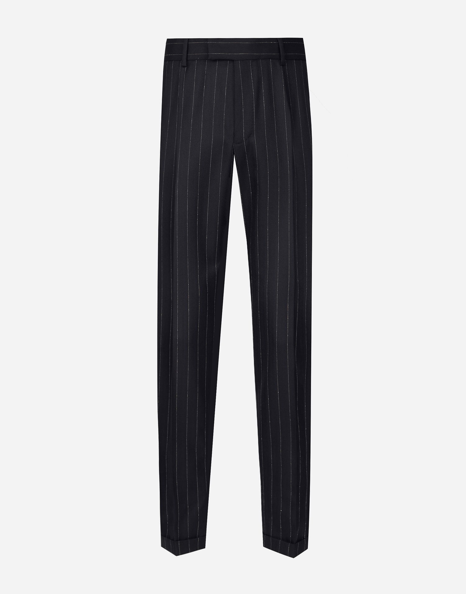 Bukser Dolce & Gabbana Dolce & Gabbana Tailored Striped Wool Pants Mørkeblå | GP09TTFR21HS8052, 0