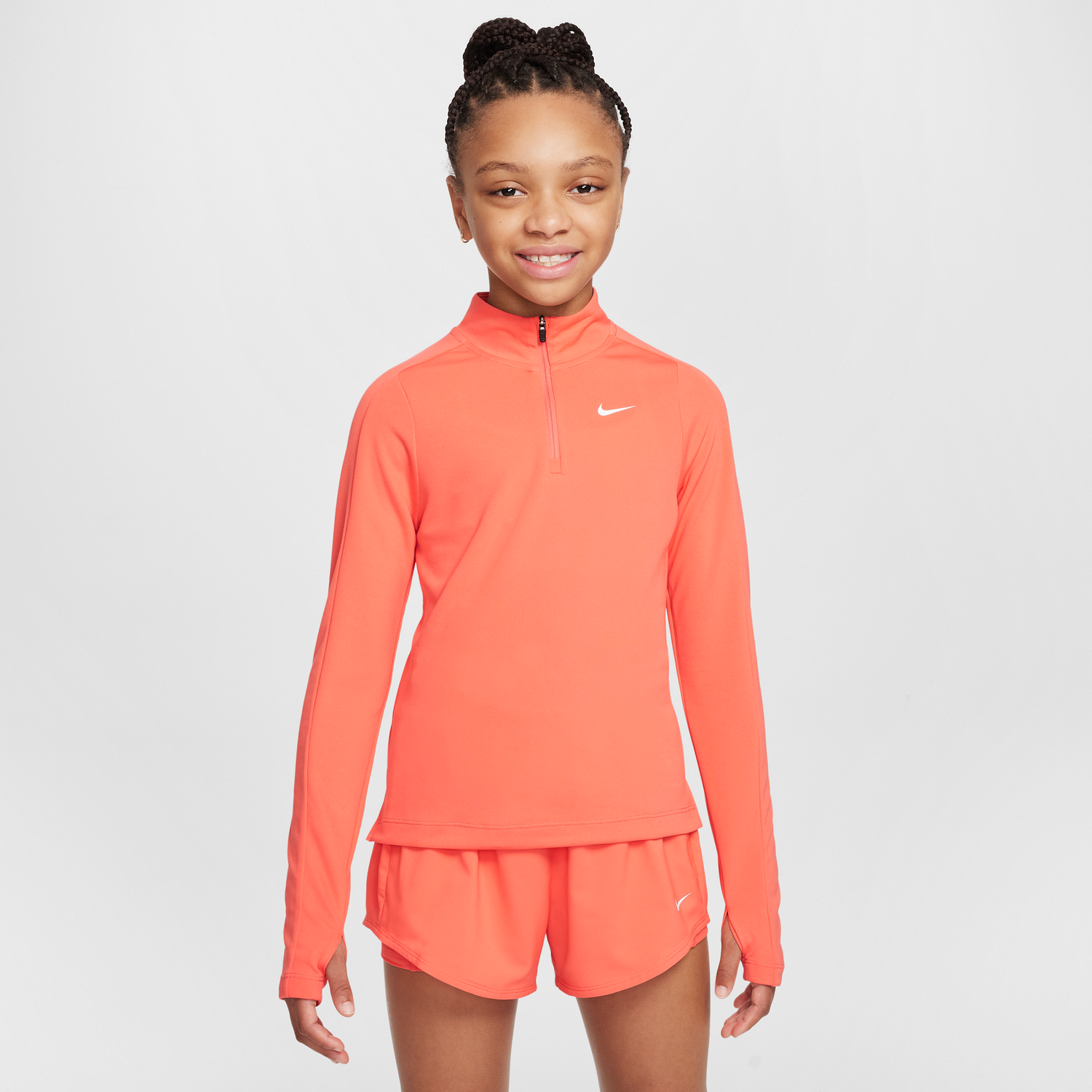 Sweater Nike Dri-FIT Long Sleeve Quarter-Zip Top Orange | FD2853-814, 0