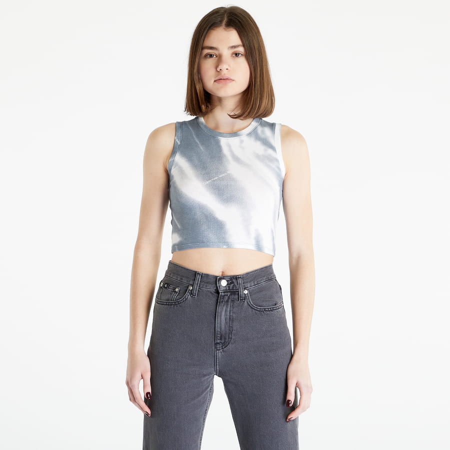 Crop top CALVIN KLEIN Motion Blur Aop Rib Tank Top Grå | J20J220728 0IM, 0