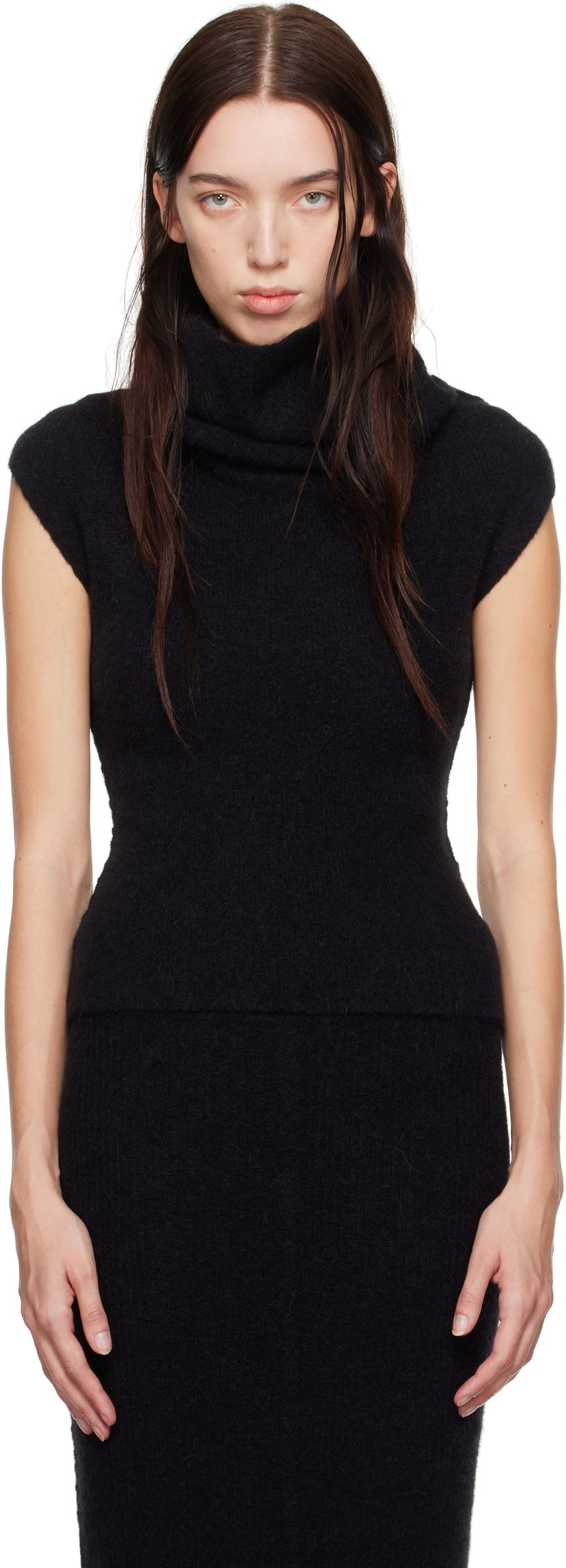 Sweater Rick Owens Sweater Turtleneck Sort | RO02D3680 KWPL