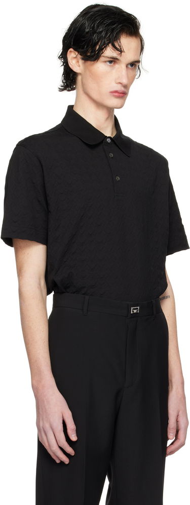 Polo skjorte Givenchy Classic Fit Embroidered Polo Sort | BM71KR3YPA001, 1