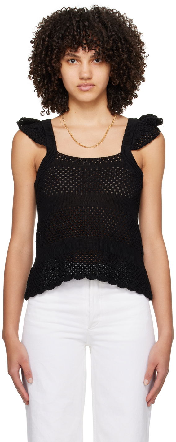 Tanktop A.P.C. Crocheted Tank Top Sort | COGDI-F23305
