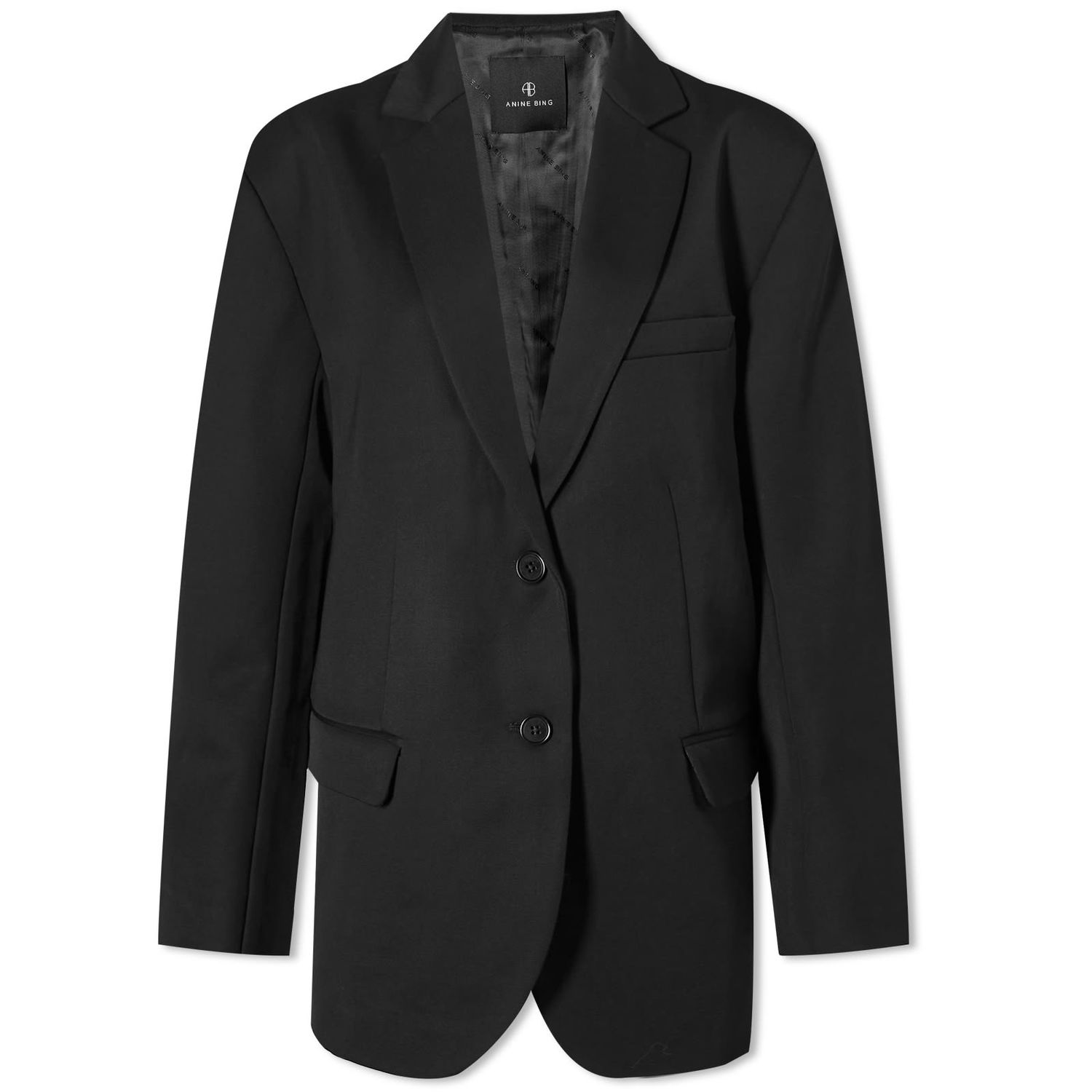 Jakke Anine Bing Quinn Blazer Jacket Sort | A-01-7073-001, 0