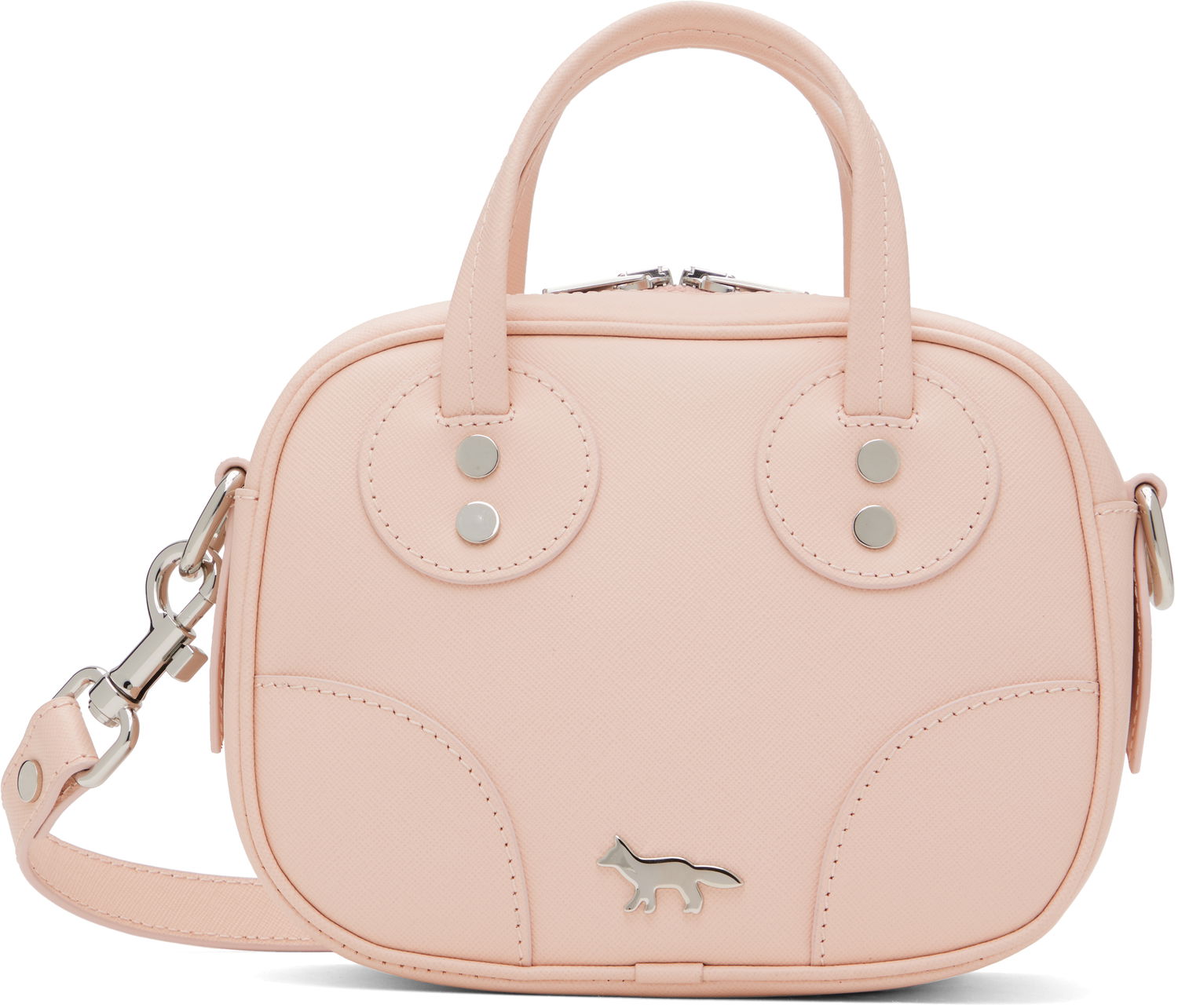 Håndtaske MAISON KITSUNÉ Maison Kitsuné Boogie Crossbody Bag Lyserød | LW05143LR0022, 0