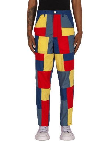 Bukser Comme des Garçons Patchwork Pants Rød | FG-P022-SS21 1