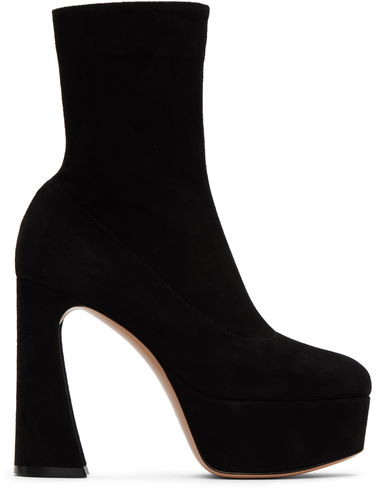Sneakers og sko Gianvito Rossi Suede Platform Ankle Boots Sort | G73174.70RIC.CAM, 0