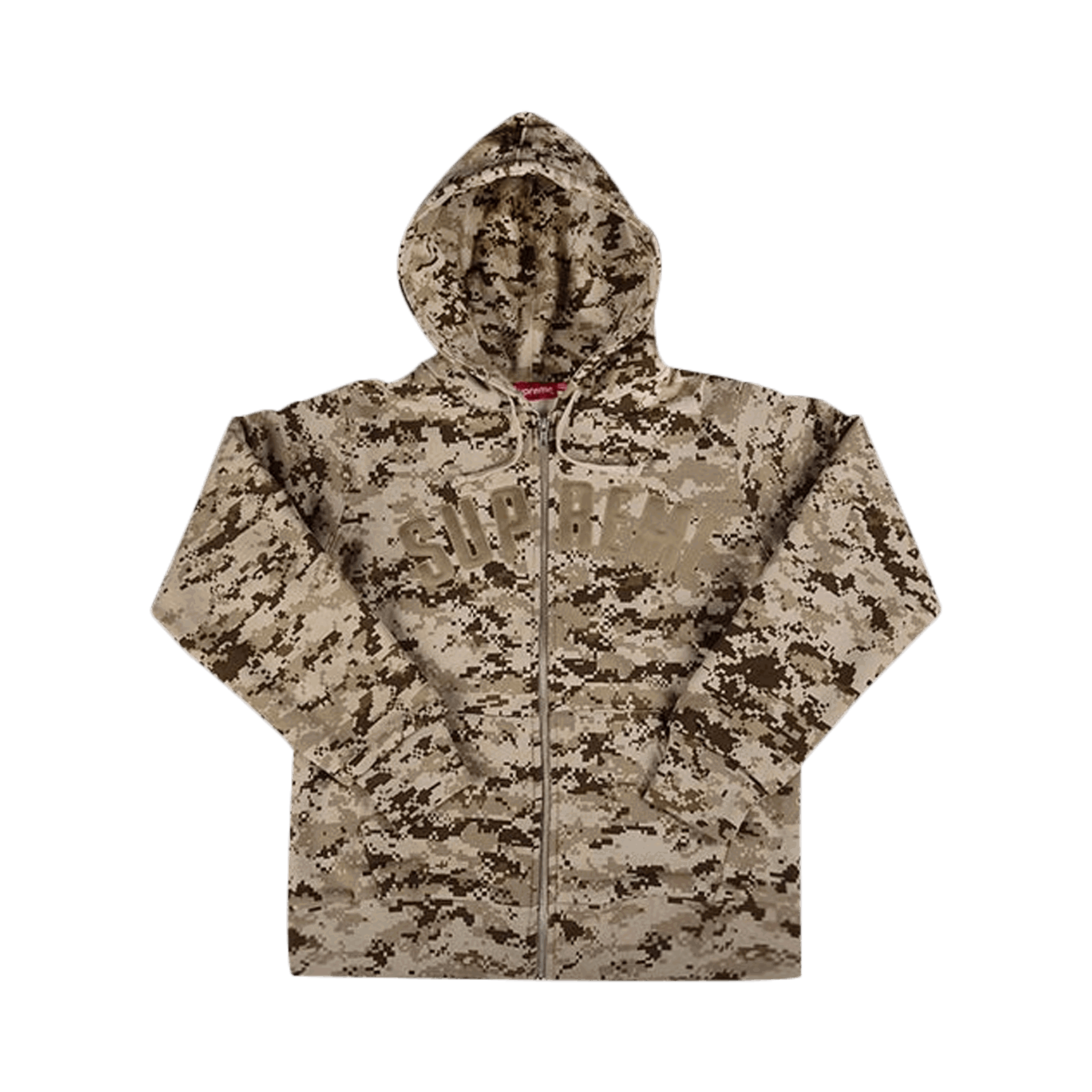 Sweatshirt Supreme Arc Logo Thermal Zip Up Sweatshirt Flerfarvet | FW17SW30 TAN, 0