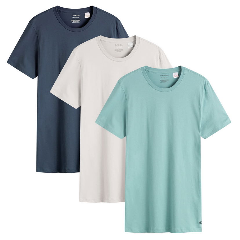 T-shirt CALVIN KLEIN Crew Neck T-Shirt - 3 Pack Grøn | LV00NB4051055
