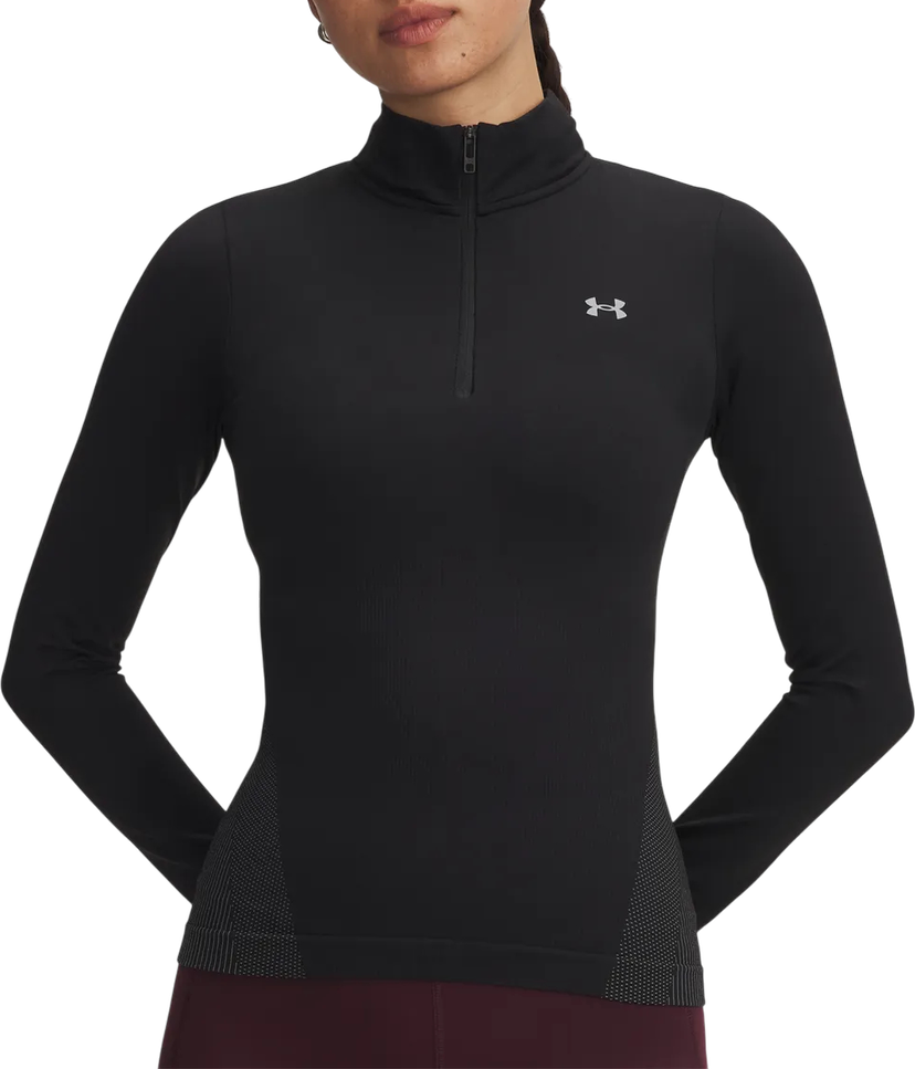 T-shirt Under Armour Long Sleeve Vanish Seamless Quarter Zip Top Sort | 6000644-003