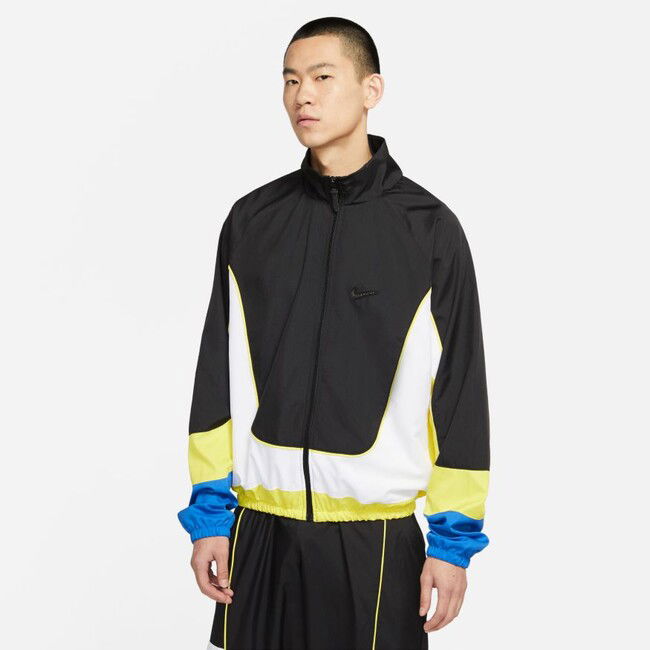 Jakke Nike Throwback Basketball Jacket Sort | CV1931-013, 1