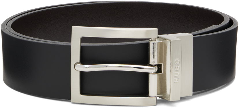 Bælter BOSS HUGO Reversible Leather Belt Sort | 50497462
