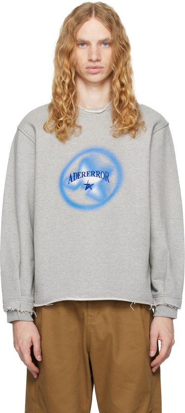 Sweatshirt ADER ERROR Product. 41 Distressed Sweatshirt Grå | BN01FWSW0102GR, 0