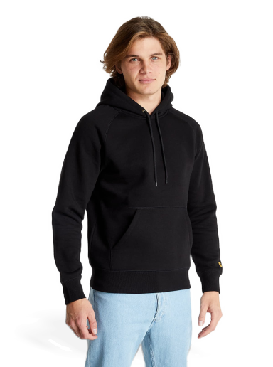 Sweatshirt Carhartt WIP WIP Hooded Chase Sort | I026384 Black/ Gold