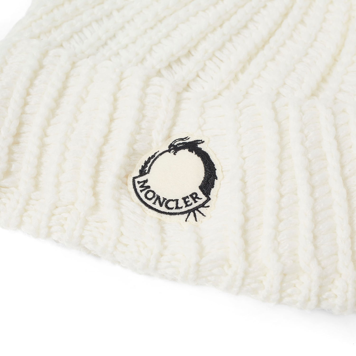 Beanie Moncler CNY Dragon Beanie Hvid | 3B000-10-M2089-034, 1