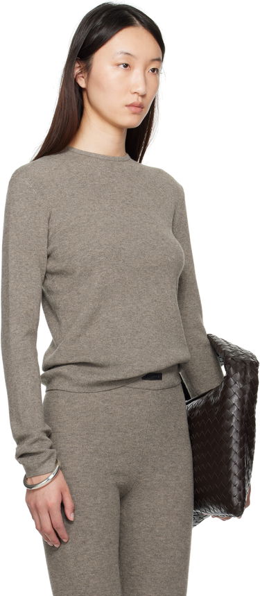 T-shirt Fear of God Fear of God ESSENTIALS Soft Rib Long Sleeve T-Shirt Grå | 192SP257803FW, 1
