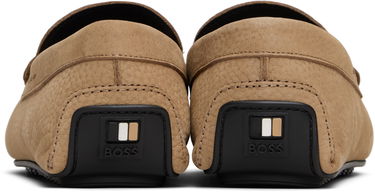 Sneakers og sko BOSS Nubuck Leather Loafers with Driver Sole Beige | 50548116, 2