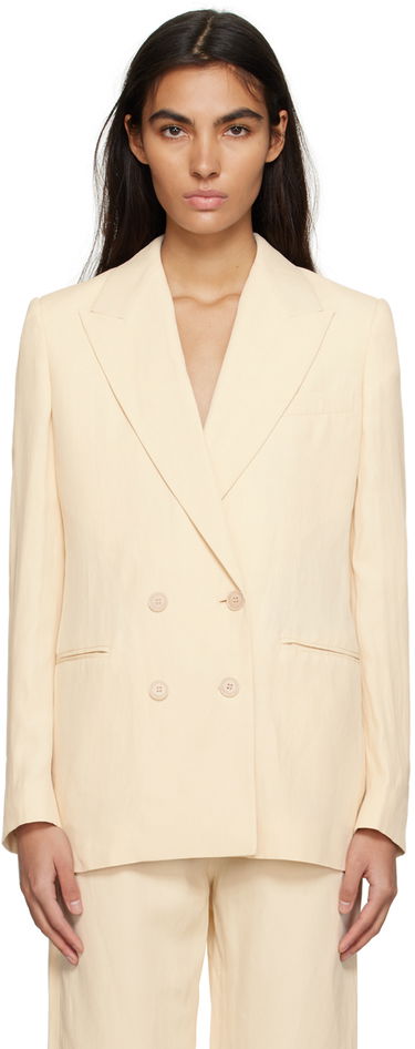 Jakke Stella McCartney Stella McCartney Double-Breasted Blazer Beige | 6500313STA49, 0