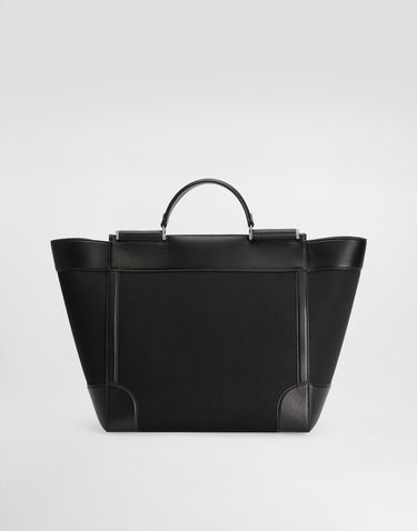 Mulepose Dolce & Gabbana Dolce & Gabbana Calfskin and Panama Tote Bag Sort | BM2448A9C218B956, 2
