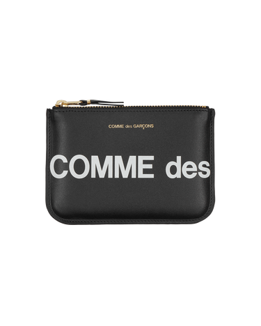 Tegnebog Comme des Garçons Huge Logo Zip Pouch Sort | SA8100HL 1, 4