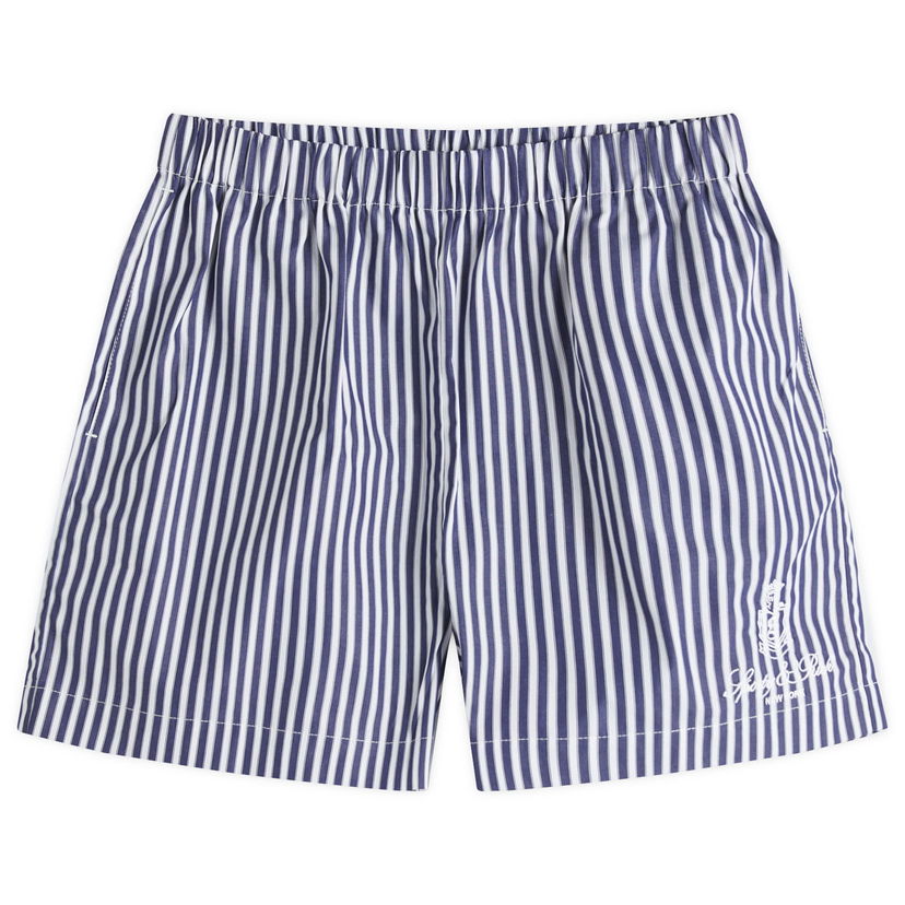 Badetøj Sporty & Rich Sporty & Rich Vendome Boxer Shorts, Size Large Blå | SH012511205ST41-NVY