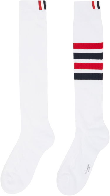Sokker Thom Browne Thom Browne Striped Knee-High Socks Hvid | MAS085A-01690, 1