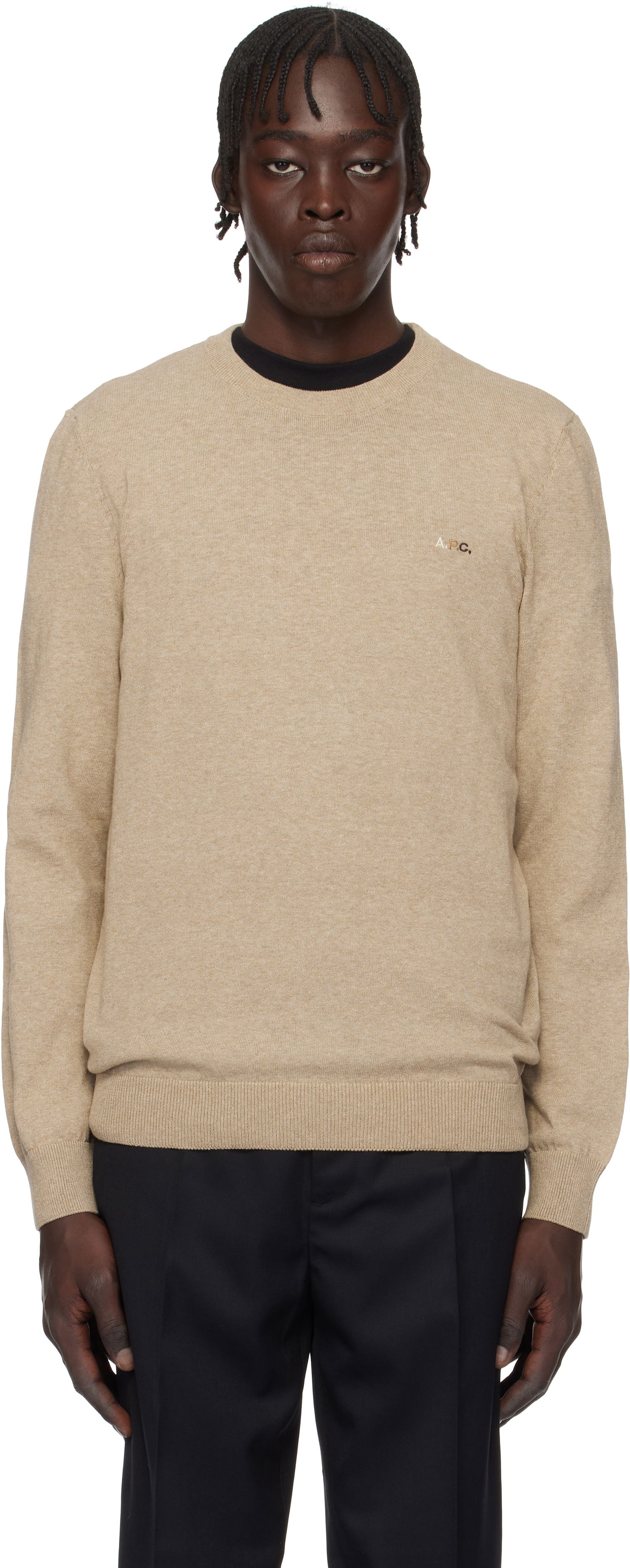 Sweater A.P.C. Louis Knit Sweater Beige | COEZJ-H23402, 0