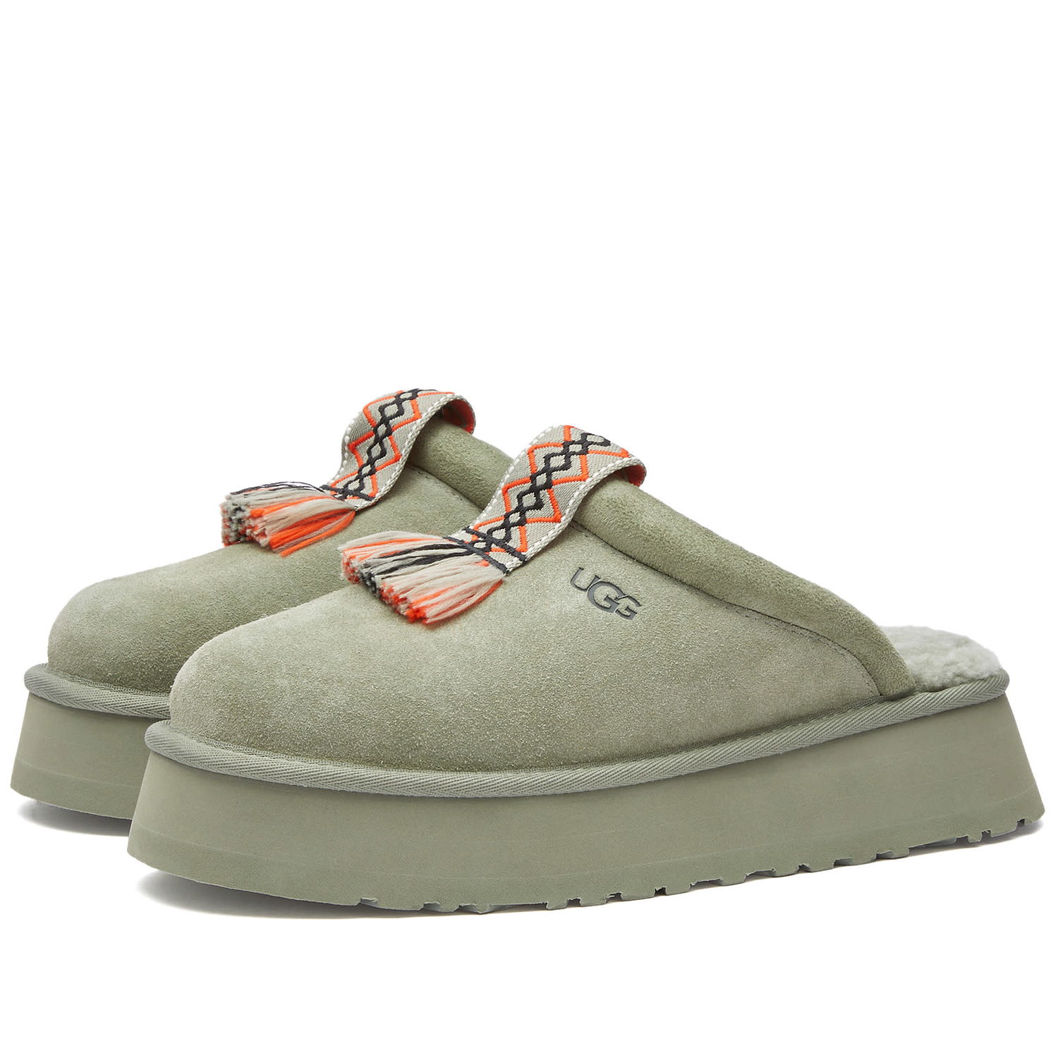 Sneakers og sko UGG Tazzle Platform Slippers Grøn | 1152677-SDC, 0