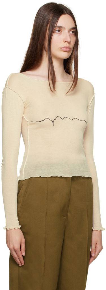 T-shirt Baserange Tabbys Star Long Sleeve T-shirt Beige | TOTA-CG-000, 1