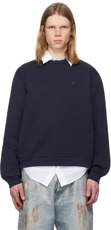 Sweatshirt Acne Studios Acne Studios Crew Neck Fleece Sweatshirt Mørkeblå | CI0187-, 0