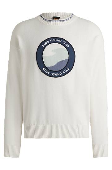 Sweater BOSS BOSS Fishing Club Sweater Hvid | 50536391, 0
