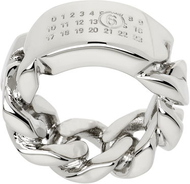 Ring Maison Margiela MM6 Maison Margiela Minimal Logo Chain Ring Metalisk | SM6UQ0104 P8371, 0