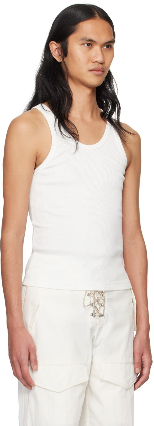 Tanktop Dion Lee Rivet Fitted Tank Top Hvid | C3169PS24, 1