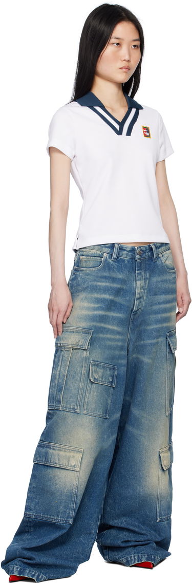 Cargo bukser Ambush Vintage Wash Denim Cargo Pants Blå | BWYB003F24DEN0014400, 3