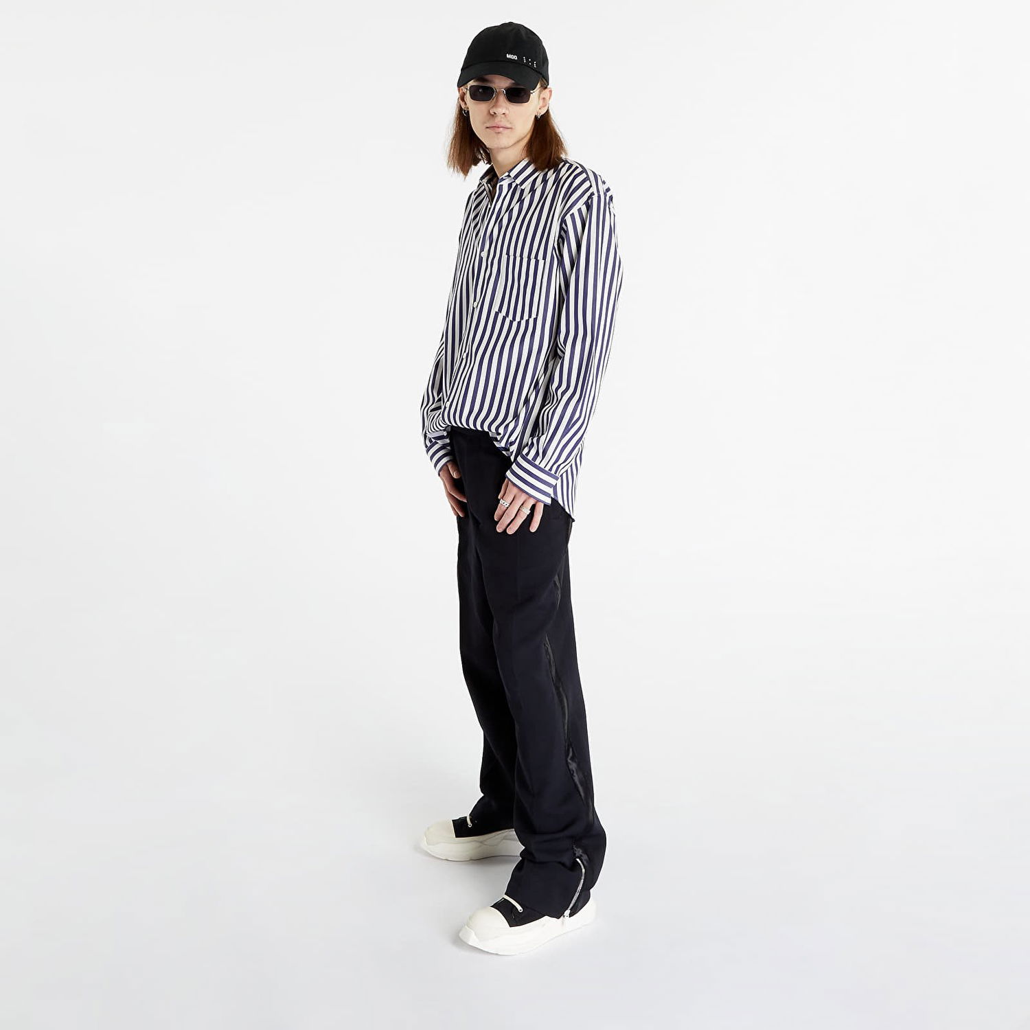 Skjorte Comme des Garçons Forever Mens Shirt Grå | FZ-B125 118 Stripe 109, 0