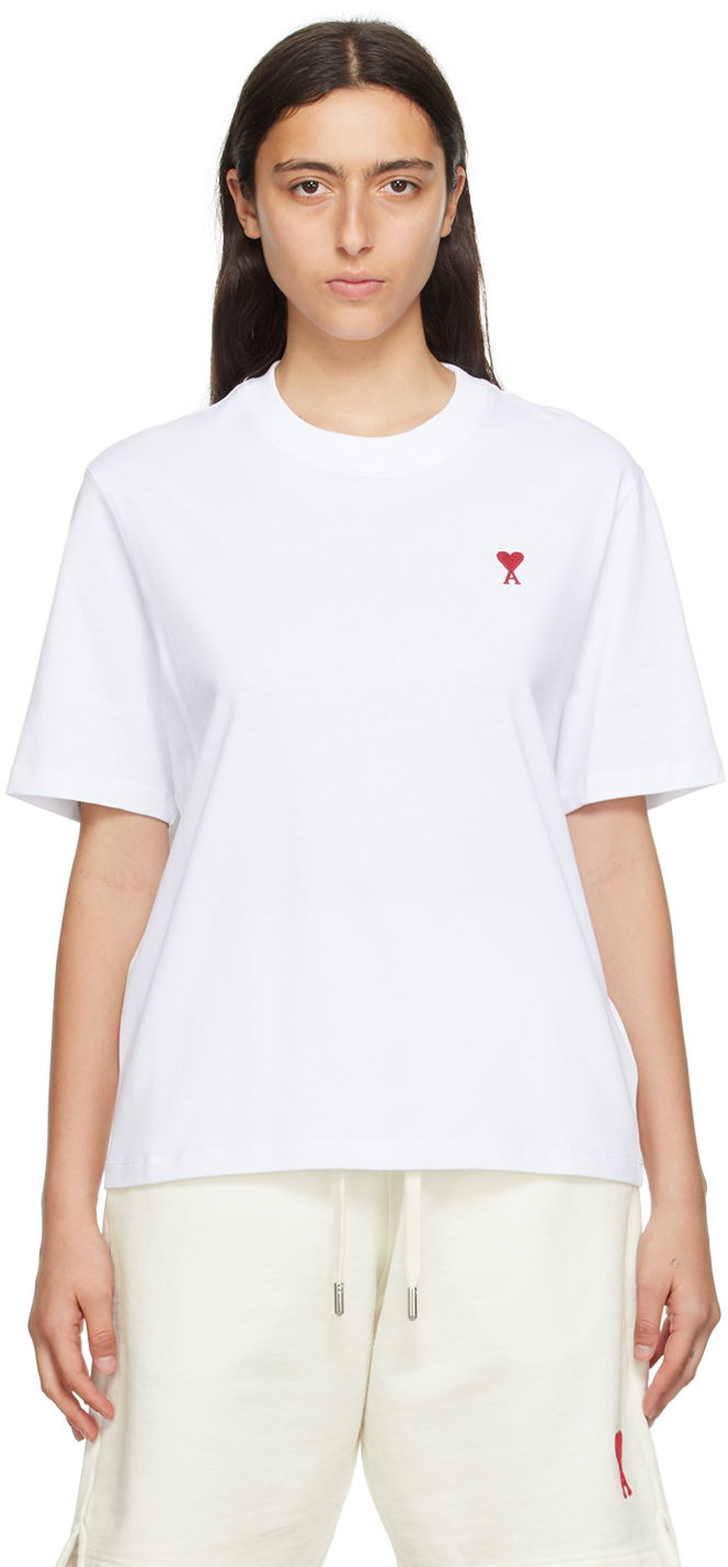 T-shirt AMI T-Shirt Hvid | BFUTS005.726, 0