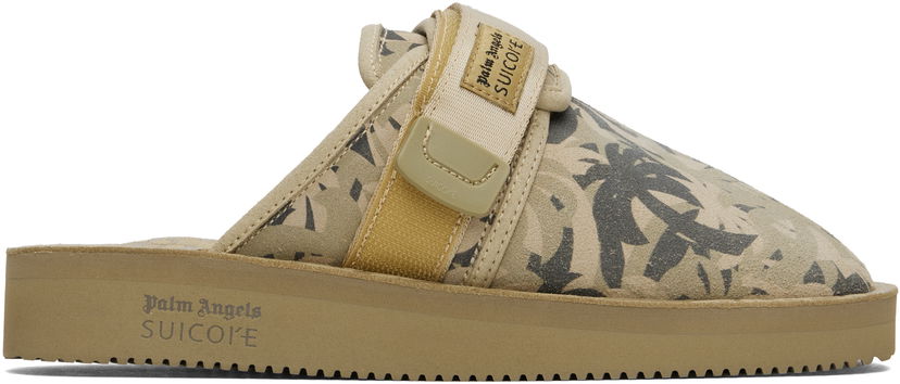 Tøj Palm Angels Palm Angels Suicoke Edition Zavo Slippers Beige | PWIJ012F24LEA0026061