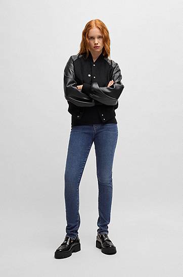 Jeans BOSS Skinny Fit Stretch Denim Jeans Blå | 50530308, 1