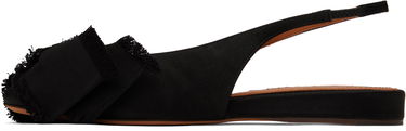 Sneakers og sko LANVIN Lanvin Slingback Ballerina Flats Sort | FW-FSMA02-SATN-A24, 2
