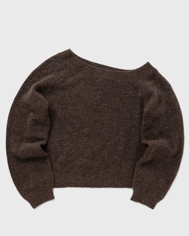 Sweater envii ENADA One-Shoulder Long Sleeve Knit Sweater, Size L Brun | E24400090-CHOCOLATE_MEL, 0