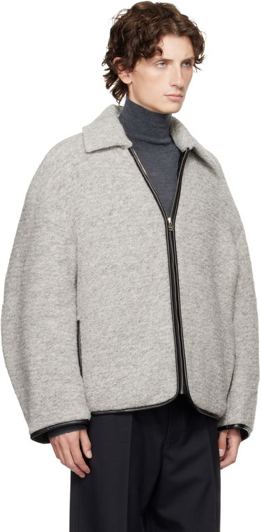 Jakke JW Anderson JW Anderson Contrast Trim Full-Zip Jacket Grå | JK0394-PG1820, 1