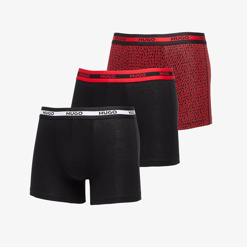 Boksere BOSS Hugo B-Boxer Cotton Stretch Briefs 3-Pack Multicolor Flerfarvet | 50545674-963