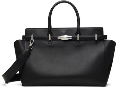 Håndtaske Jimmy Choo Jimmy Choo Diamond Belted Top Handle Bag Sort | DIAMOND BELTED TH/M, 0